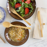 Bamboo Take Along Flatware Roll.