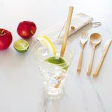 Bamboo Take Along Flatware Roll.