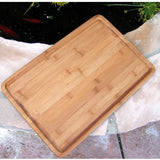 Bamboo Basic Rectangle Grooved Board